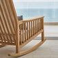 Newhaven Rocking Chair incl. cushion in the design "Linum/seams Indigo"