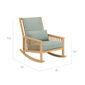 Newhaven Rocking Chair incl. cushion in the design "Mineral/seams Linum"