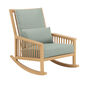 Newhaven Rocking Chair incl. cushion in the design "Mineral/seams Linum"