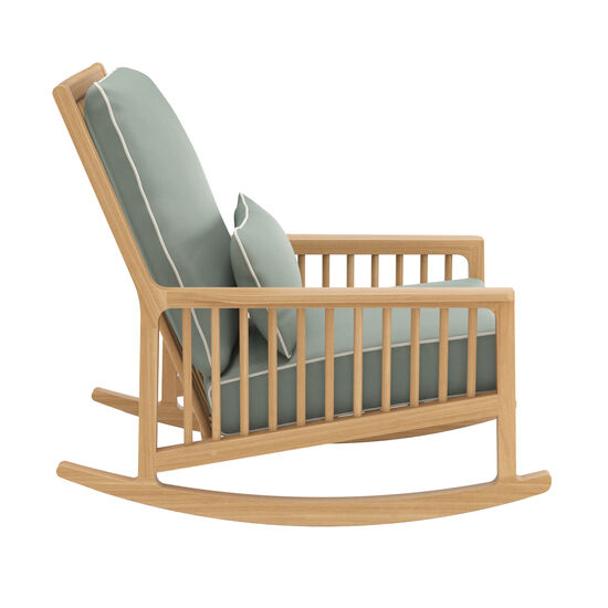 Newhaven Rocking Chair incl. cushion in the design "Mineral/seams Linum"