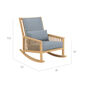 Newhaven Rocking Chair incl. cushion in the design "Indigo/seams Linum"