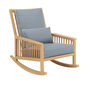 Newhaven Rocking Chair incl. cushion in the design "Indigo/seams Linum"