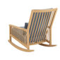 Newhaven Rocking Chair incl. cushion in the design "Indigo/seams Linum"