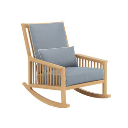 Newhaven Rocking Chair incl. cushion in the design "Indigo/seams Linum"