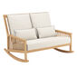 Newhaven Rocking Chair Two-Seater incl. cushion in the design "Linum/seams Indigo"