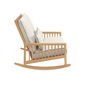Newhaven Rocking Chair Two-Seater incl. cushion in the design "Linum/seams Indigo"