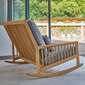 Newhaven Rocking Chair Two-Seater incl. cushion in the design "Indigo/seams Linum"