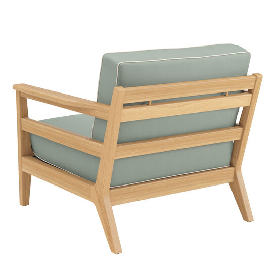 Newhaven Armchair incl. cushion in the design "Mineral/seams Linum"