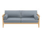 Newhaven Two-Seater incl. cushion in the design "Indigo/seams Linum"