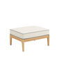 Newhaven Footstool incl. cushion in the design "Linum/seams Indigo"