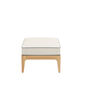 Newhaven Footstool incl. cushion in the design "Linum/seams Indigo"