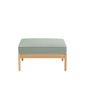 Newhaven Footstool incl. cushion in the design "Mineral/seams Linum"