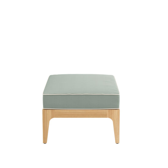 Newhaven Footstool incl. cushion in the design "Mineral/seams Linum"