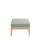 Newhaven Footstool incl. cushion in the design "Mineral/seams Linum"