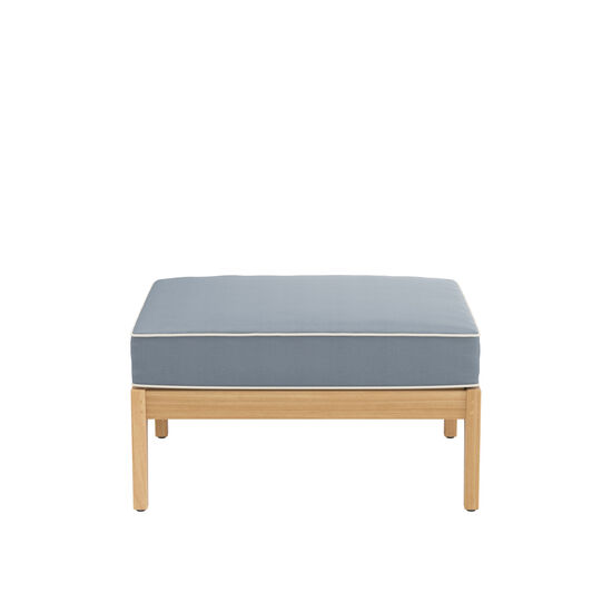 Newhaven Footstool incl. cushion in the design "Indigo/seams Linum"