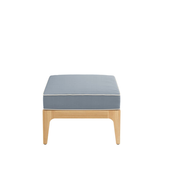 Newhaven Footstool incl. cushion in the design "Indigo/seams Linum"