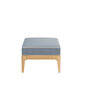 Newhaven Footstool incl. cushion in the design "Indigo/seams Linum"