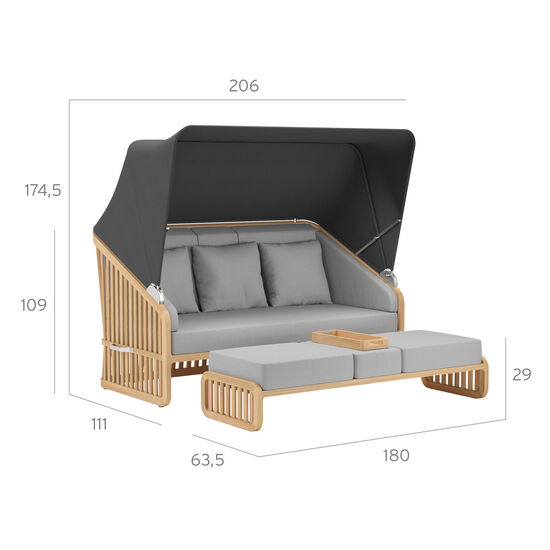 Newcastle Set Grand incl. cushion in the design Moon