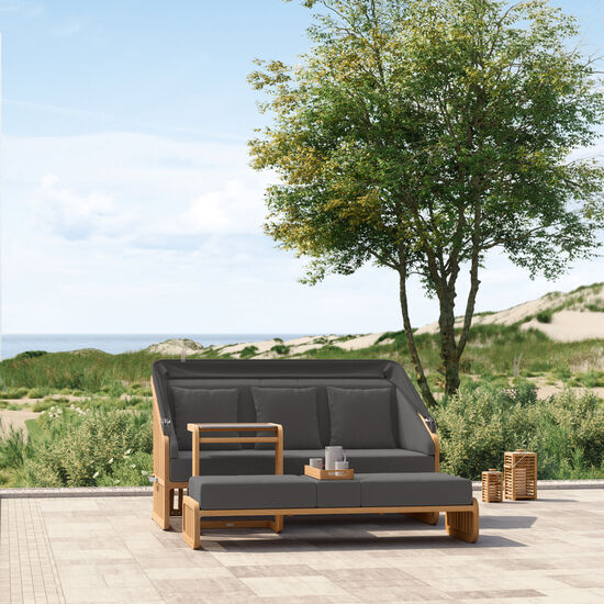 Newcastle Set Grand incl. cushion in the design Anthracite