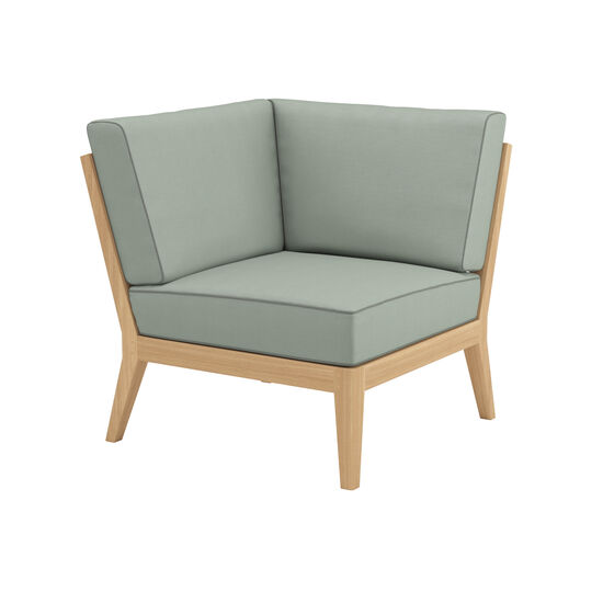 Valencia Lounge Corner Element in the design "Mineral/seams Taupe"