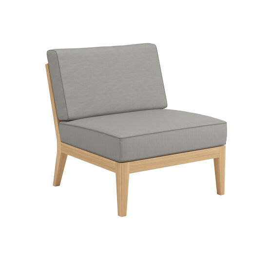 Valencia Lounge Middle Element in the design "Stone/seams Taupe"