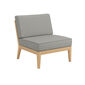 Valencia Lounge Middle Element in the design "Stone/seams Taupe"
