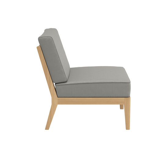 Valencia Lounge Middle Element in the design "Stone/seams Taupe"