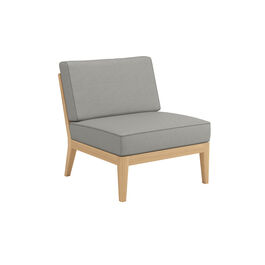 Valencia Lounge Middle Element in the design "Stone/seams Taupe"