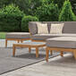 Valencia Lounge Element without backrest in the design "Stone/seams Taupe"