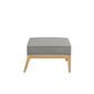 Valencia Lounge Element without backrest in the design "Stone/seams Taupe"