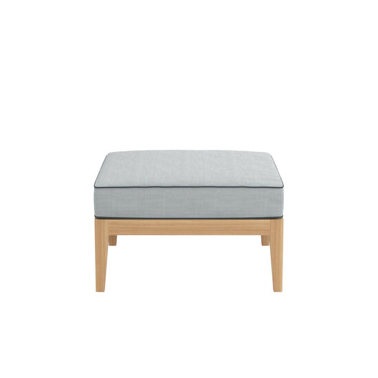 Valencia Lounge Footstool in the design "River/seams Baltic"