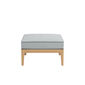 Valencia Lounge Footstool in the design "River/seams Baltic"