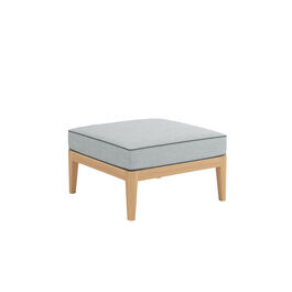 Valencia Lounge Footstool in the design "River/seams Baltic"