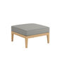 Valencia Lounge Footstool in the design "Stone/seams Taupe"