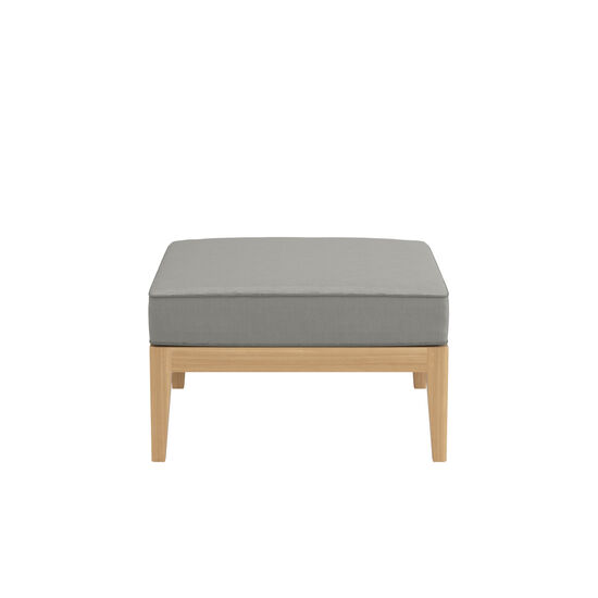 Valencia Lounge Footstool in the design "Stone/seams Taupe"