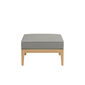 Valencia Lounge Footstool in the design "Stone/seams Taupe"