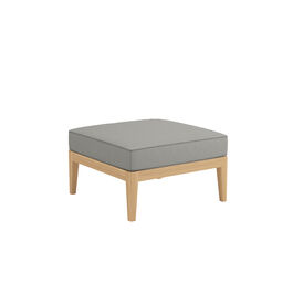 Valencia Lounge Footstool in the design "Stone/seams Taupe"