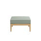 Valencia Lounge Footstool in the design "Mineral/seams Taupe"