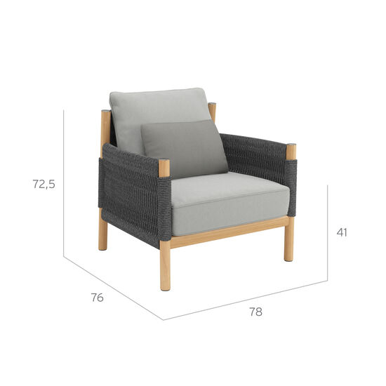 Cavo – Armchair incl. cushion in the design Moon & more - Garpa