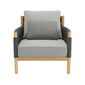 Cavo Lounge Armchair Anthracite incl. cushion in the design "Moon"
