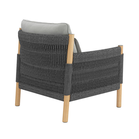 Cavo Lounge Armchair Anthracite incl. cushion in the design "Moon"