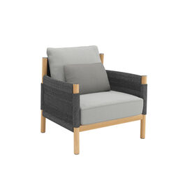 Cavo Lounge Armchair Anthracite incl. cushion in the design "Moon"