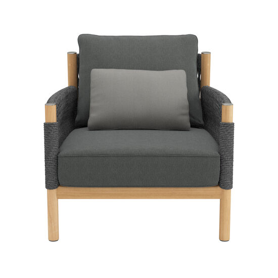 Cavo Lounge  Armchair Anthracite incl. cushion in the design "Anthracite"