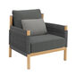 Cavo Lounge  Armchair Anthracite incl. cushion in the design "Anthracite"