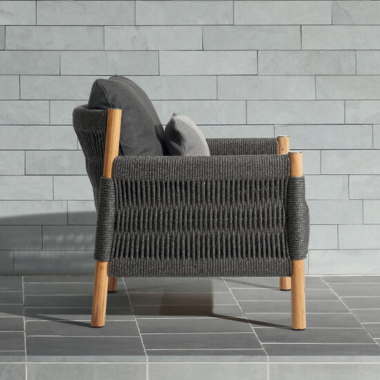 Cavo Lounge  Armchair Anthracite incl. cushion in the design "Anthracite"