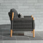 Cavo Lounge  Armchair Anthracite incl. cushion in the design "Anthracite"