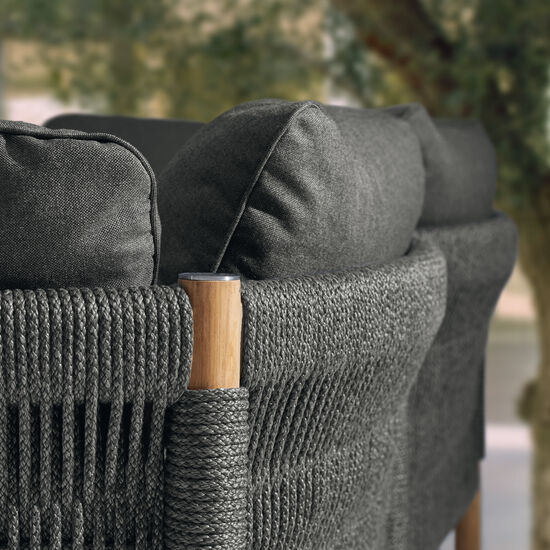 Cavo Lounge Sofa Anthracite incl. cushion in the design "Anthracite"