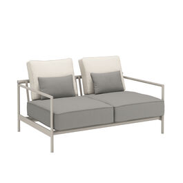 Loreto Two-Seater incl. cushions in the design "Stone/Linum"