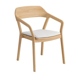 Cushion Luton Armchair, design "Crystal/seams Grey"