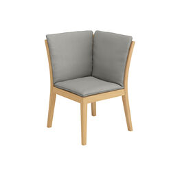 Cushion Valencia Seat Element Corner in the design "Stone/seams Taupe"